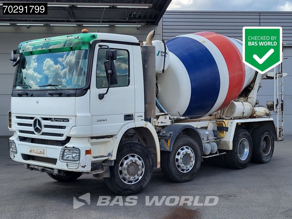 Mercedes Actros 3241 8X4 9m3 Schwing Stetter Retarder Big-Axle Steelsuspension 3-Pedals Euro 4