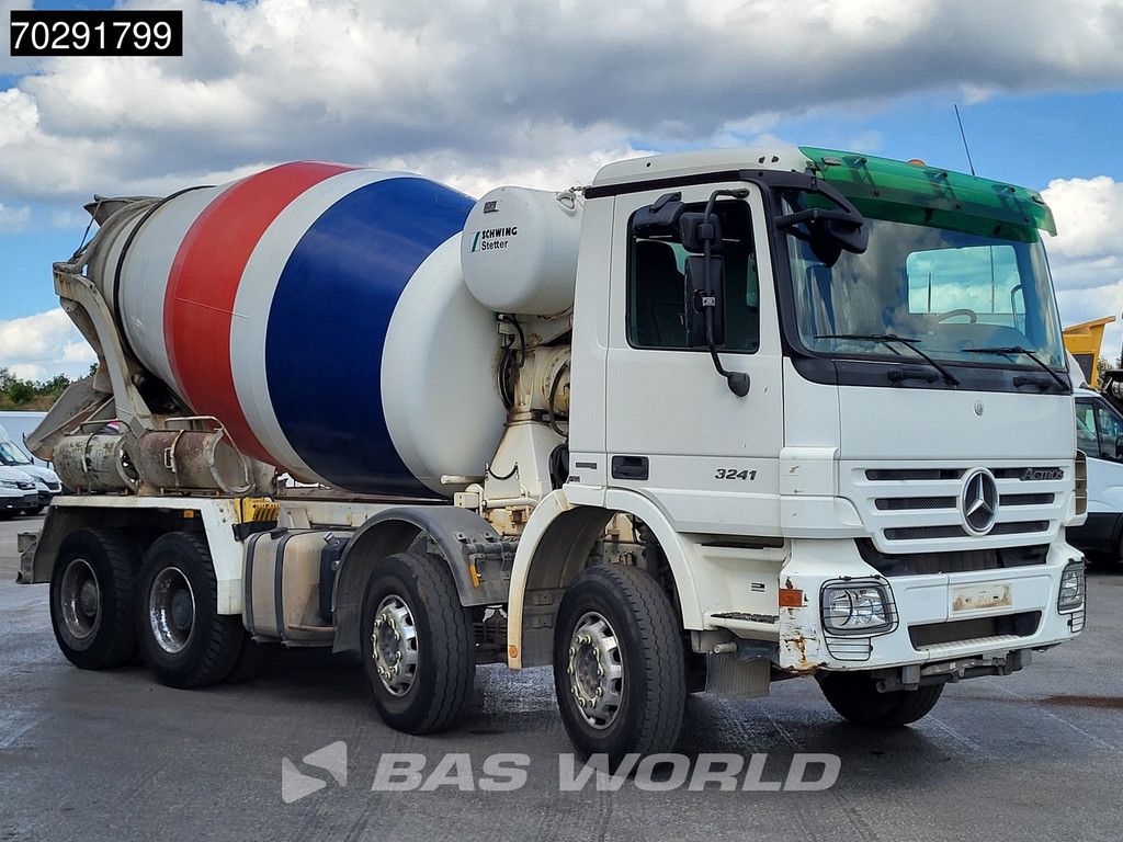 Mercedes Actros 3241 8X4 9m3 Schwing Stetter Retarder Big-Axle Steelsuspension 3-Pedals Euro 4
