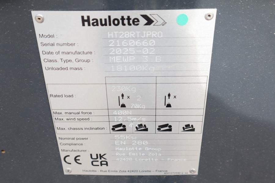 Haulotte HT28RTJ Pro Guarantee! 4x4x4 Drive, 28 m Working H
