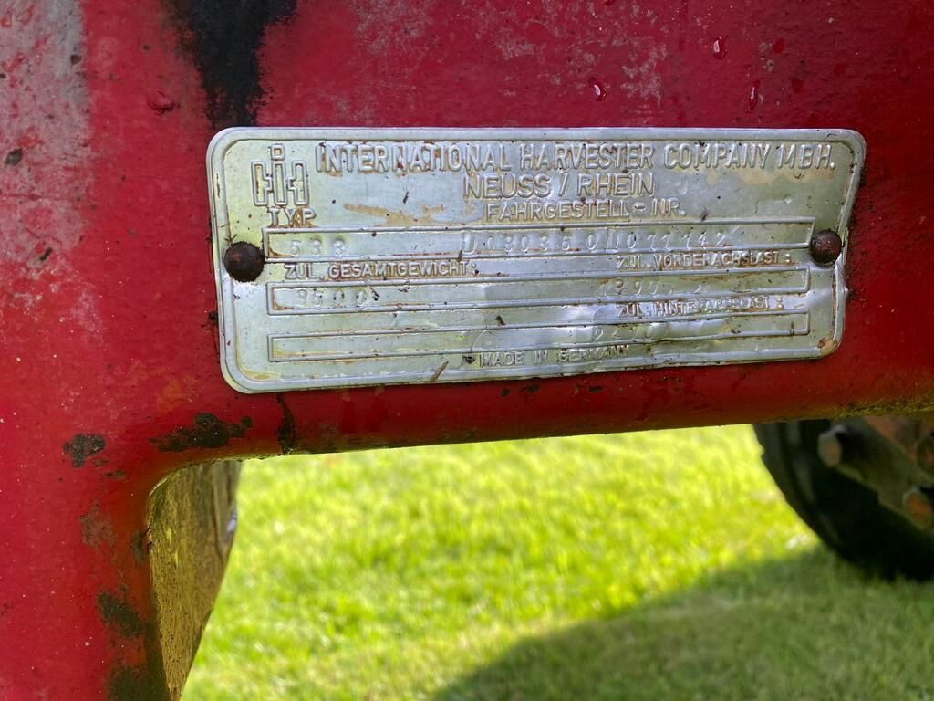 Case international 533 tractor nl kenteken