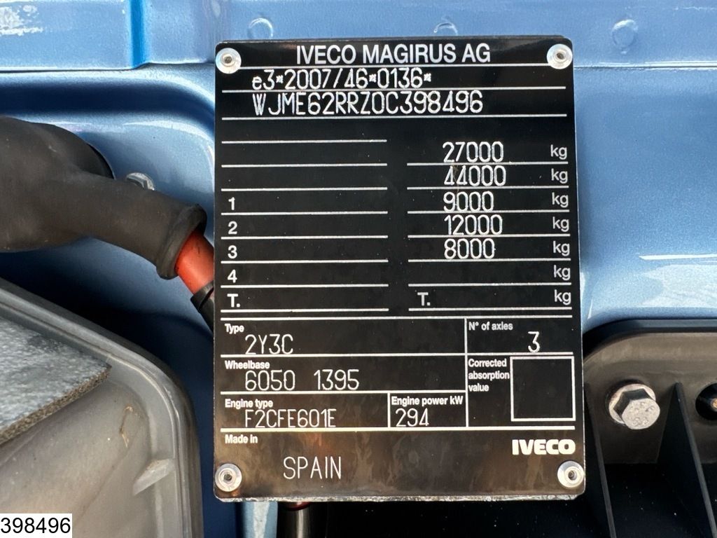 Iveco Stralis 400 CNG 6x2, CNG, Dhollandia, Carrier