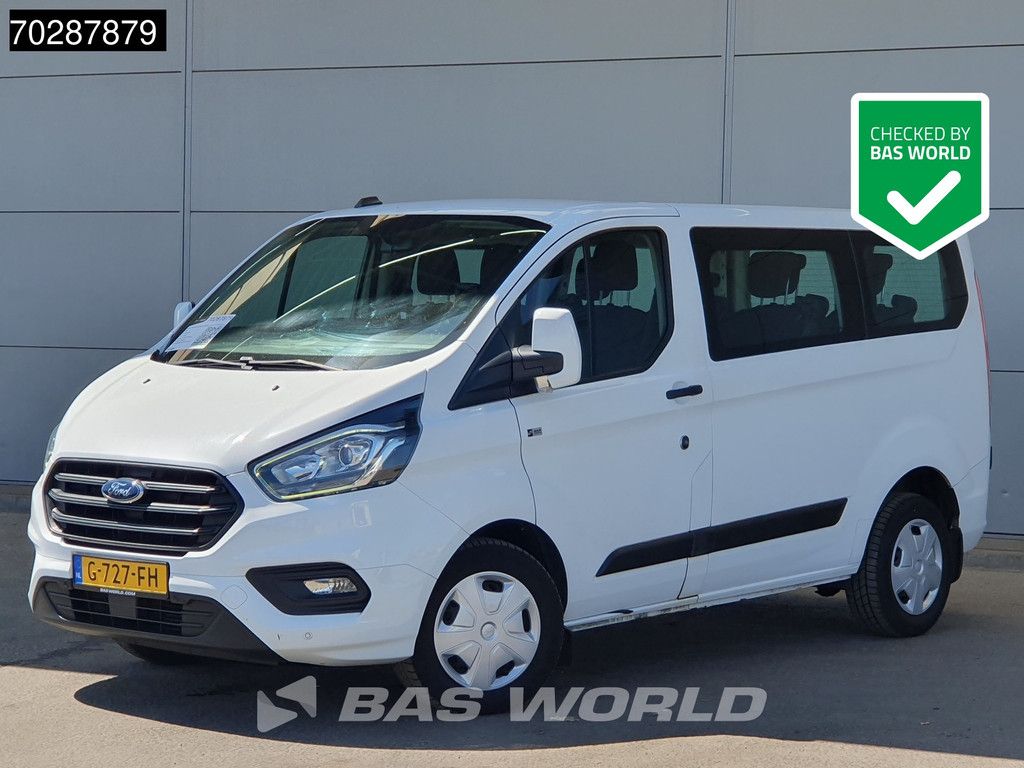 Ford Transit Custom 105pk Personenvervoer Incl.BPM/Ex. BTW 9-Persoons Airco Cruise LED Parkeersensoren Taxi Passenger Transport Kombi Tourer Euro6 L2 Klima Tempomat