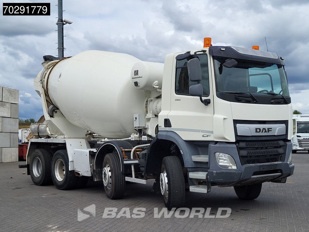 DAF CF 450 8X4 9m3 Intermix mixer Steelsuspension Automatic Euro 6