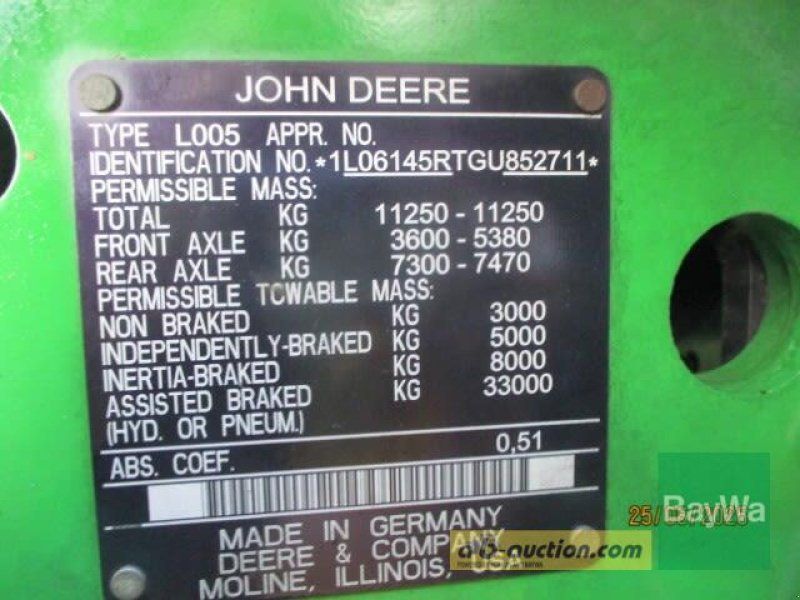 John Deere 6145 R  DIRECT DRIVE  #849