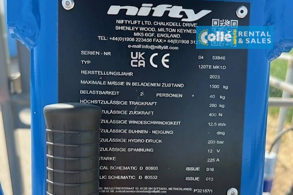 Niftylift 120TE | 2023