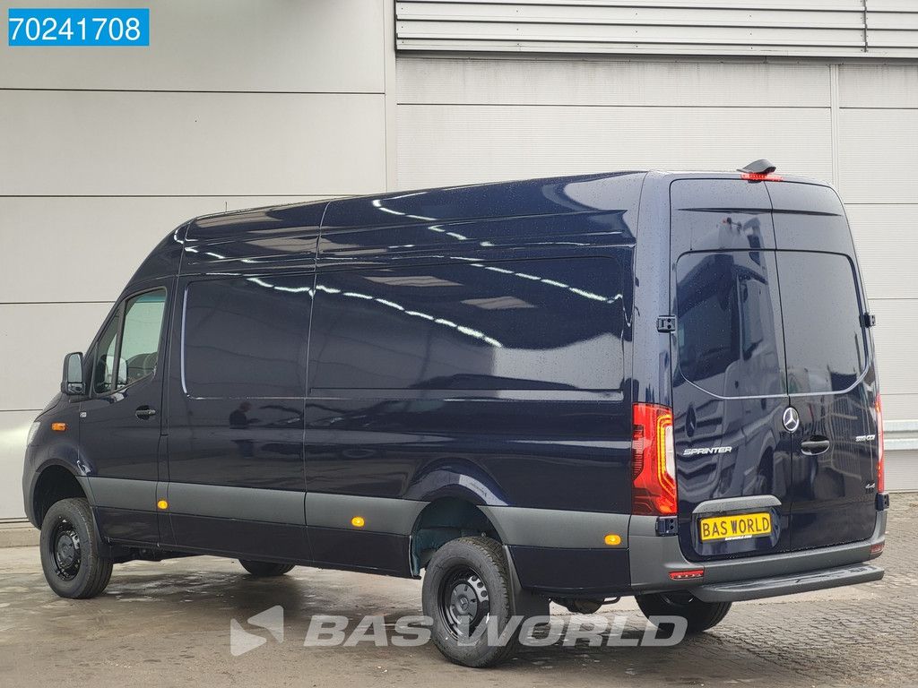 Mercedes Sprinter 319 CDI Automaat 4x4 L3H2 Blauw Metallic LED Navi Camera 4WD Allrad Airco Cruise L3 Maxi 14m3 Airco Cruise control
