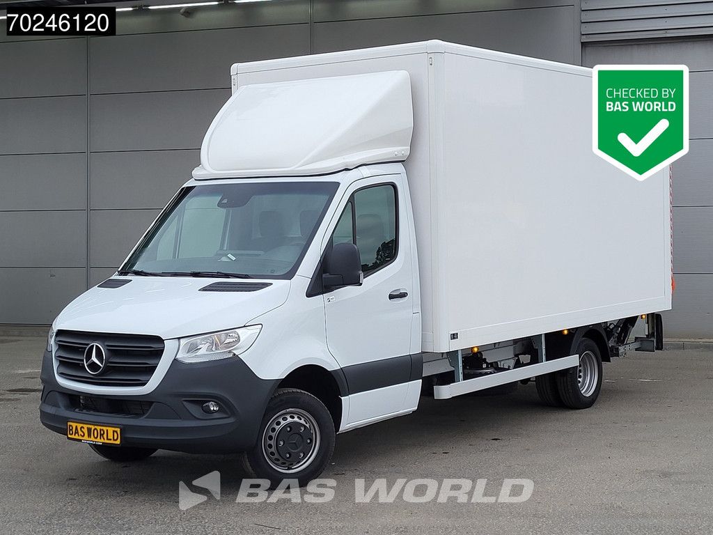 Mercedes Sprinter 515 CDI Automaat 1000kg Laadklep Dubbellucht Bakwagen MBUX Airco Cruise MBUX Koffer Meubelbak 21m3 Airco Cruise control