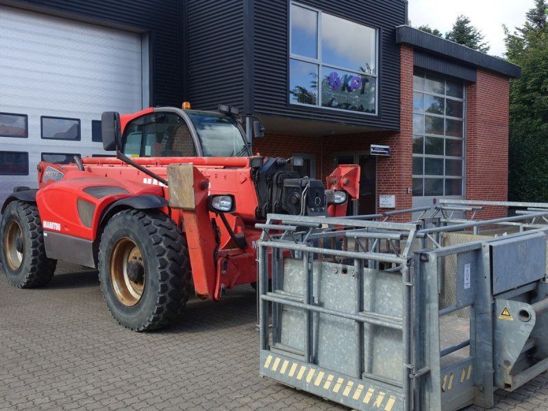 Manitou MT 1840 // MED KURV, PALLEGAFLER OG FJERNBETJENING KLAR TIL BR
