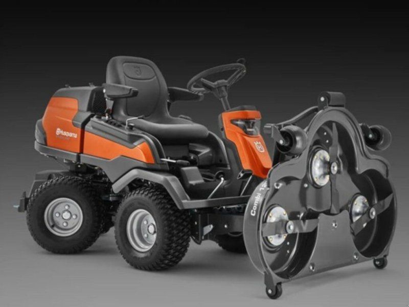 Husqvarna RIDER R 420TsX AWD  122cm Mähdeck, Kehrbürs