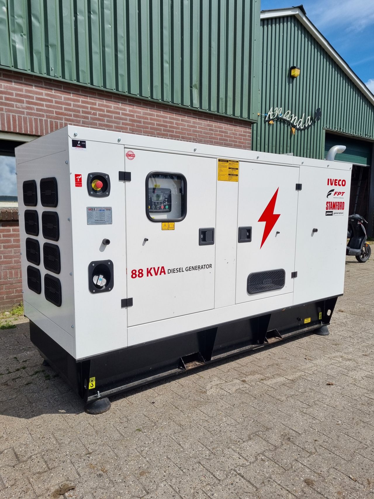 Iveco FPT Stamford 80 KVA aggregaat generator noodstroom