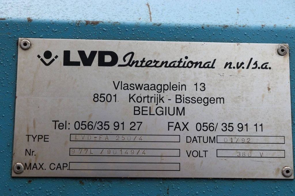 LVD International LVD-FA 250/4 Elektrische Kurvenmaschine 1992