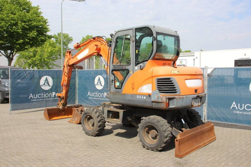 Doosan DX55W Diesel-Mobilbagger 2015