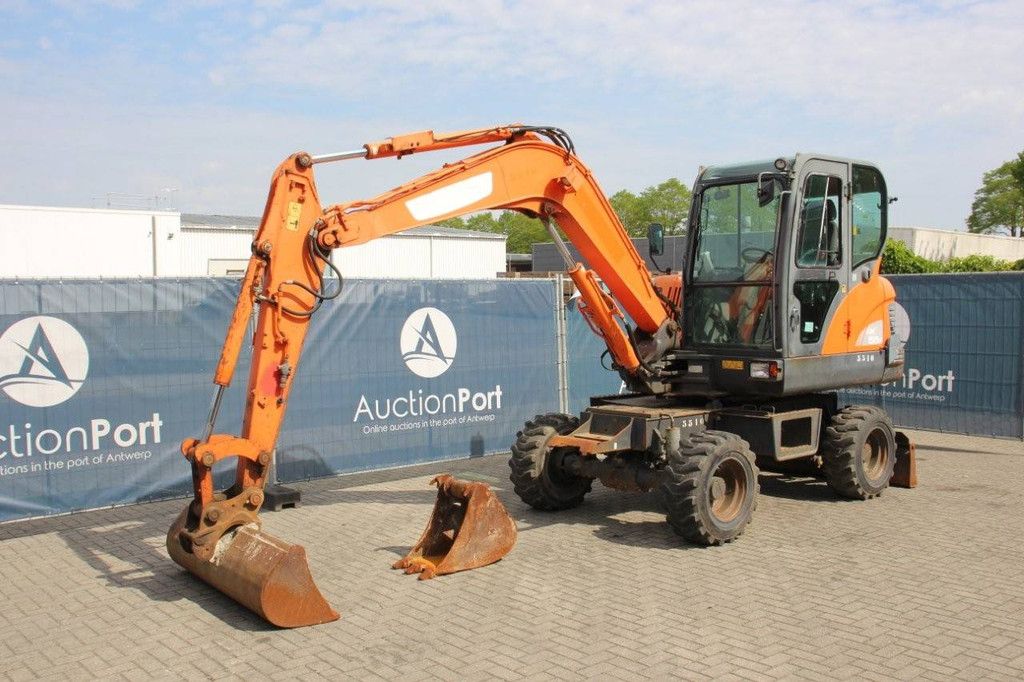 Doosan DX55W Diesel-Mobilbagger 2015