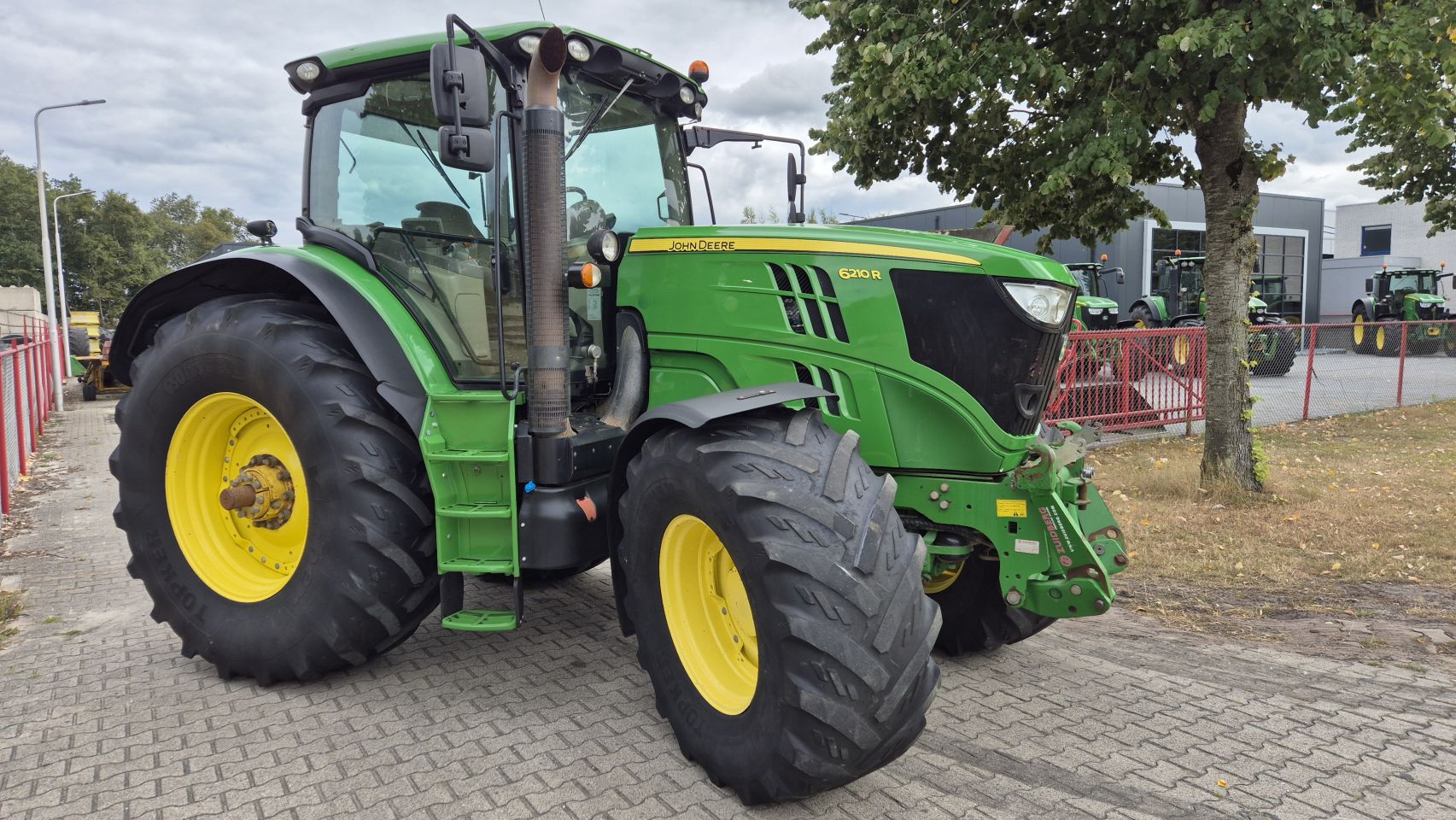 JOHN DEERE 6210R DD, 40Kmh. Lucht, Fronthef PTO, TLS.