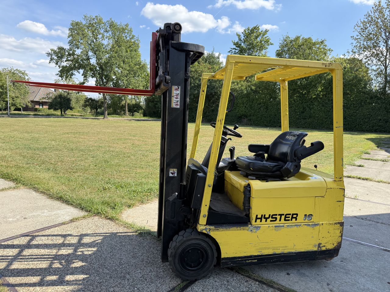 Hyster 1600KG elektrische heftruck 3.3M Freelift Sideshift