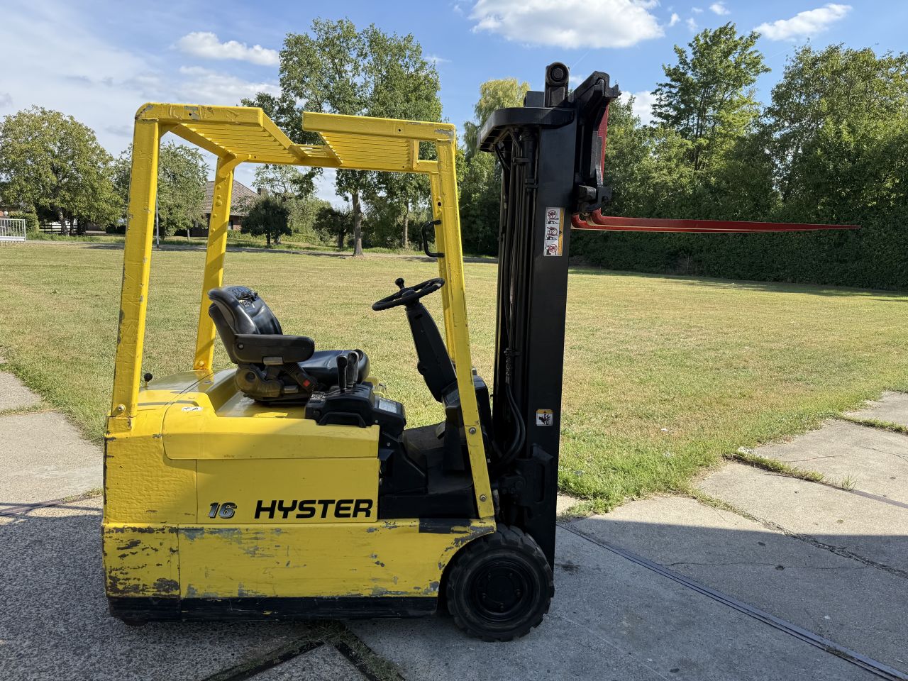 Hyster 1600KG elektrische heftruck 3.3M Freelift Sideshift