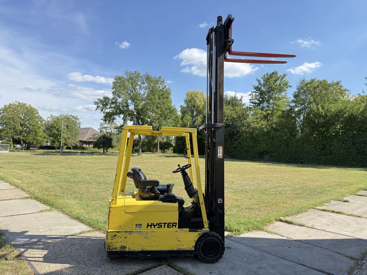 Hyster 1600KG elektrische heftruck 3.3M Freelift Sideshift