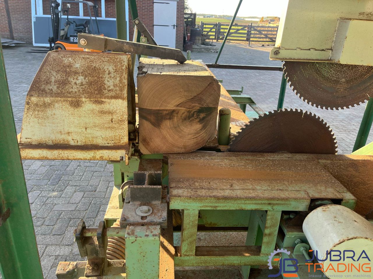 Mobiele Zaagtafel | Elektrisch 380V | Hydraulisch | Goed werkend