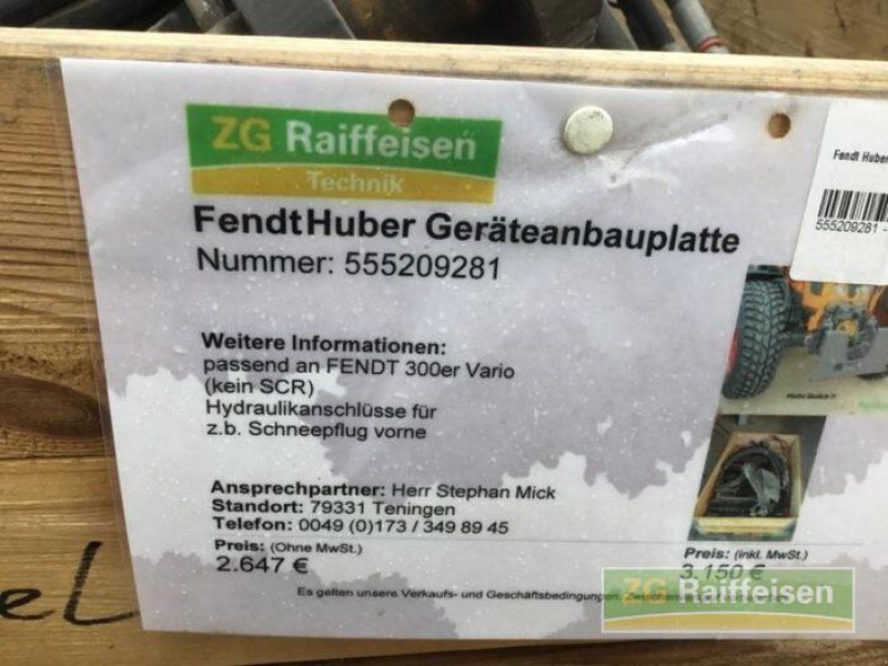 Fendt Geräteanbauplatte Gr.3