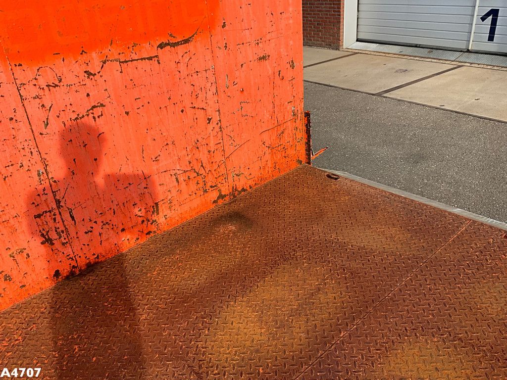 Container flatbed met zijborden