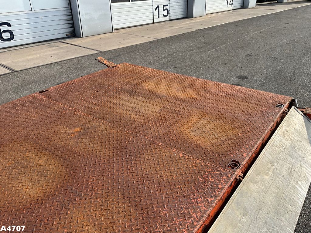 Container flatbed met zijborden