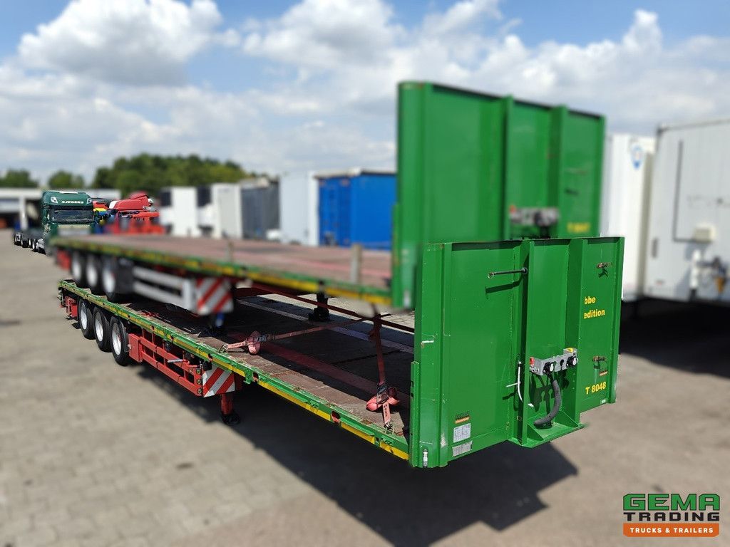 HRD NTS 3-Achser SAF - MEGA - Heavy Duty - Rungen/Stände - Schräges Heck mit Regenrinne - Heavy-Duty-Seitenträger - 2 Stück auf Lager - Preis pro Stück