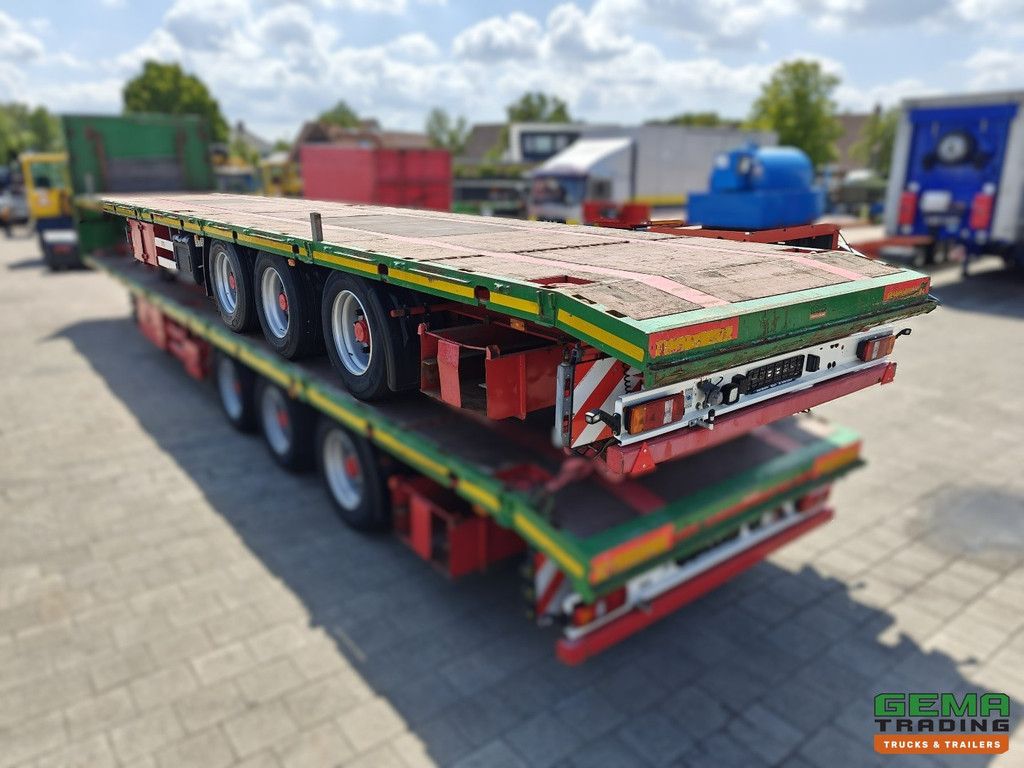 HRD NTS 3-Achser SAF – MEGA – Schwerlast – Rungen/Stände – Abgeschrägtes Heck mit Rinne – Schwerlast-Seitenträger