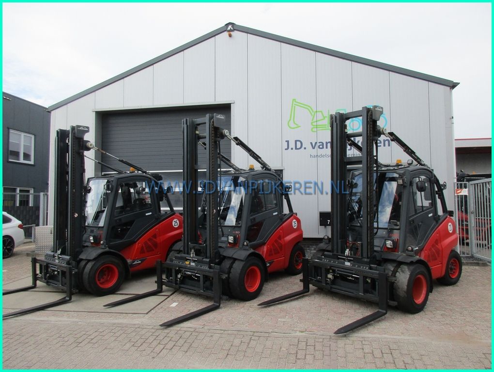 Linde 2x H50D + H45D sideshift+forkpositioner+airco