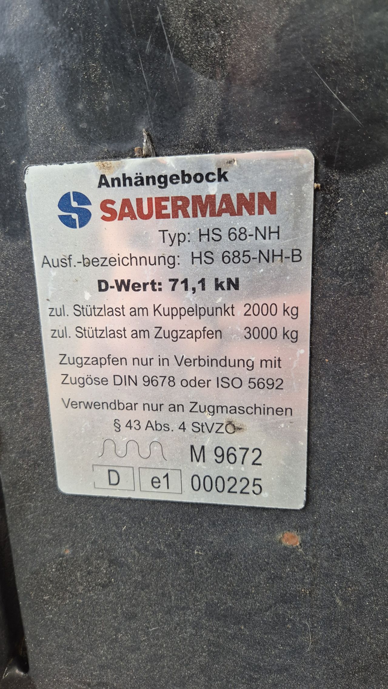 Sauermann trekhaakrail slede New Holland / Case-IH