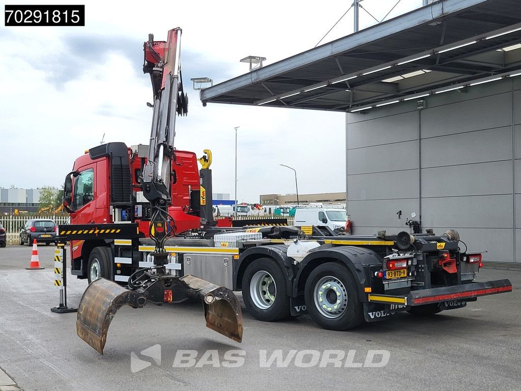 Volvo FM 420 6X2 NL-Truck HMF 2820K-RCS Crane Hyva 22-55-S Hooklift Lift-Steering-Axle LED Euro 6