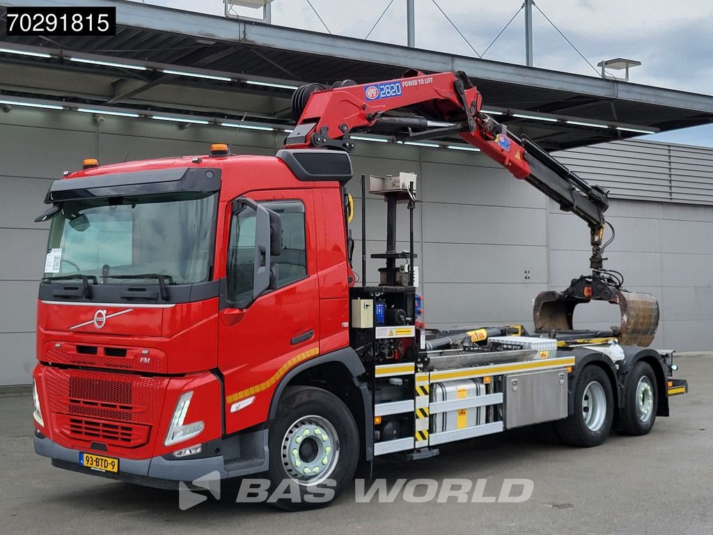 Volvo FM 420 6X2 NL-Truck HMF 2820K-RCS Crane Hyva 22-55-S Hooklift Lift-Steering-Axle LED Euro 6