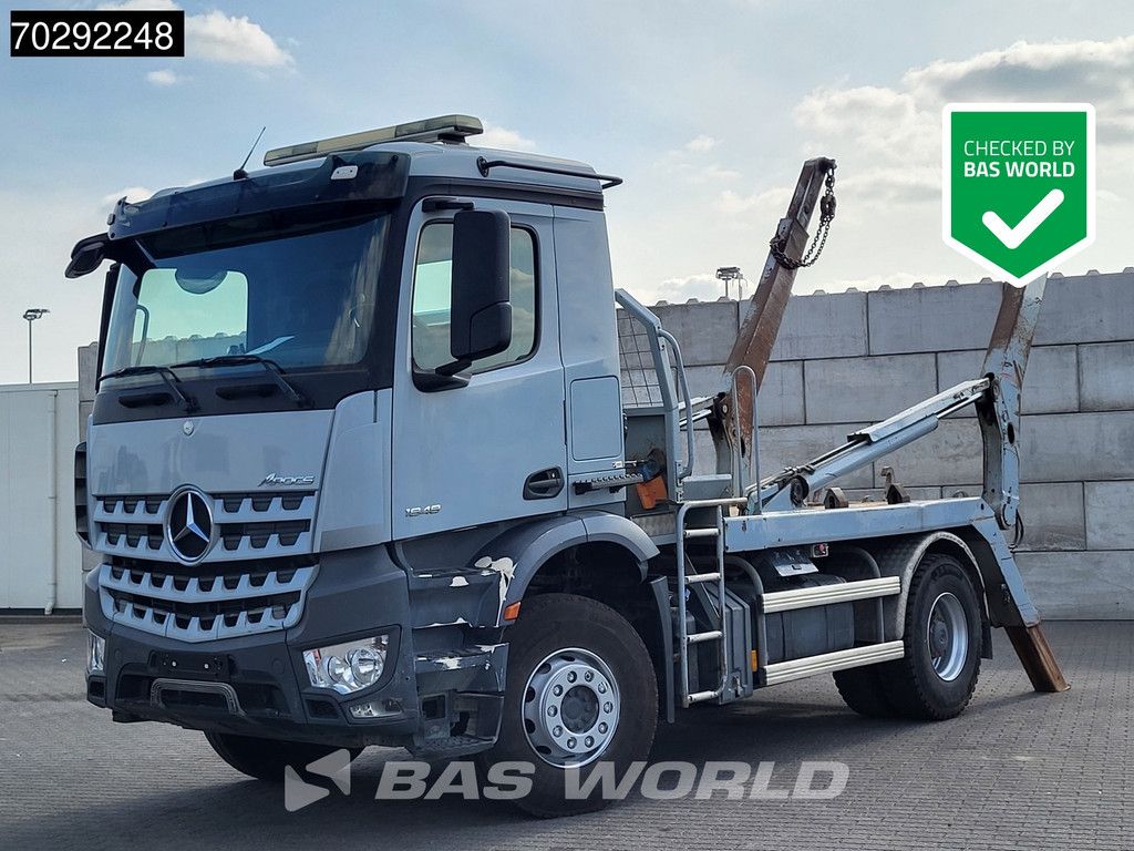 Mercedes Arocs 1948 4X2 14tons skiploader Retarder Full steel suspension Euro 6