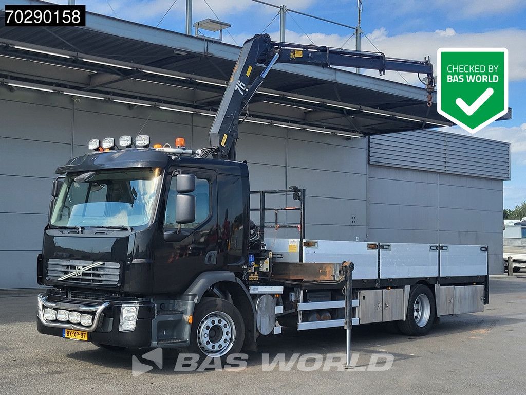 Volvo FE 240 4X2 HMF 760 K2 Kran Crane Remote control Manual Euro 5