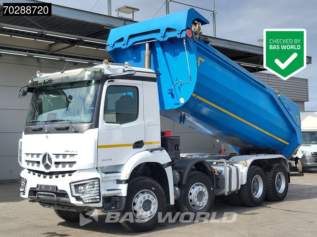Mercedes Arocs 3246 8X4 18m3 Marrel tipper Retarder Steelsuspension Automatic Navi