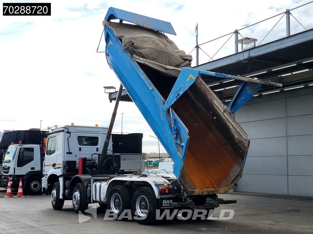 Mercedes Arocs 3246 8X4 18m3 Marrel tipper Retarder Steelsuspension Automatic Navi