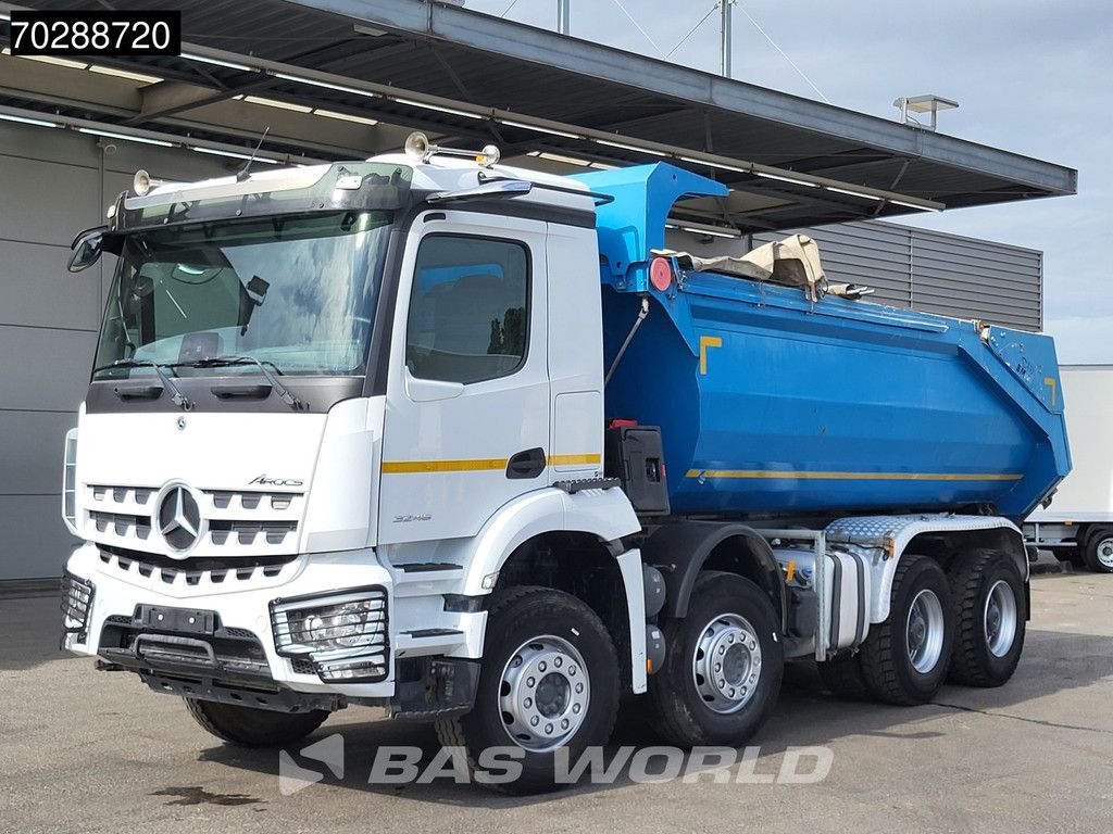 Mercedes Arocs 3246 8X4 18m3 Marrel tipper Retarder Steelsuspension Automatic Navi