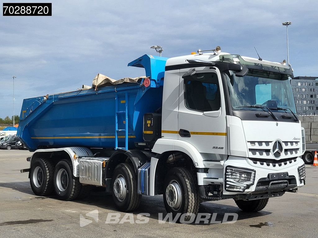Mercedes Arocs 3246 8X4 18m3 Marrel tipper Retarder Steelsuspension Automatic Navi