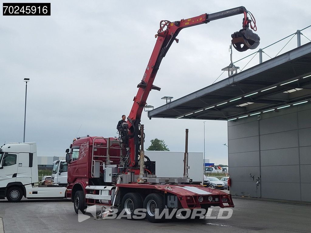 Scania R580 6X4 Jonsered J28505 83 wood Crane Holztransport Steel-suspension Retarder Euro 6