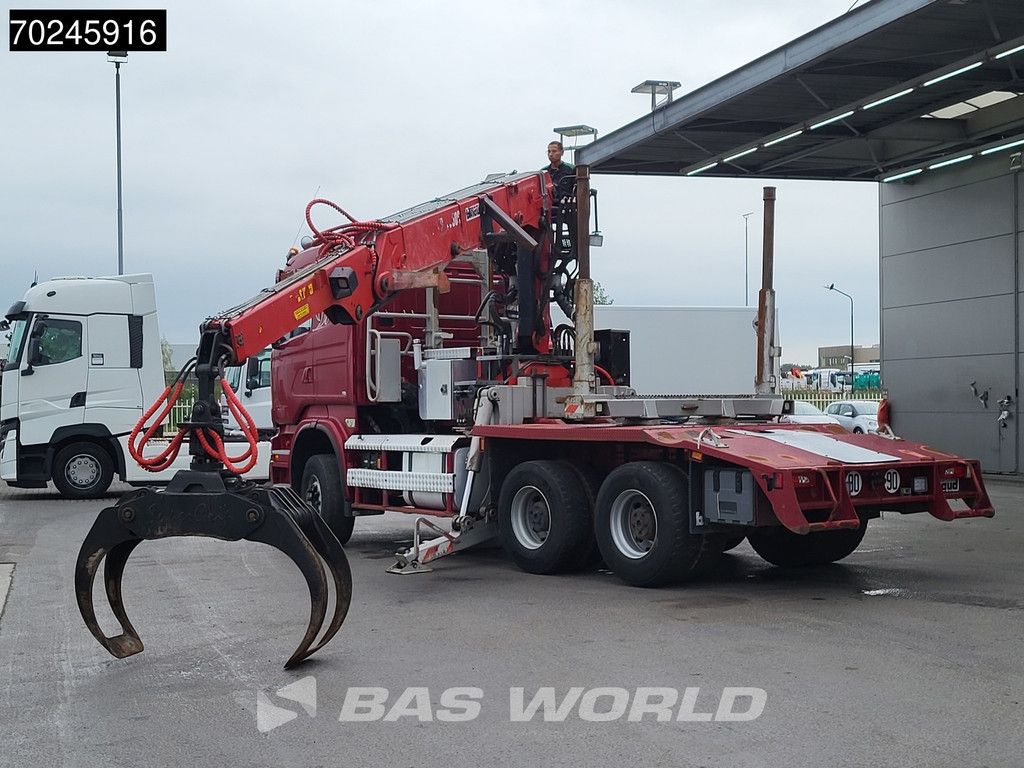 Scania R580 6X4 Jonsered J28505 83 wood Crane Holztransport Steel-suspension Retarder Euro 6