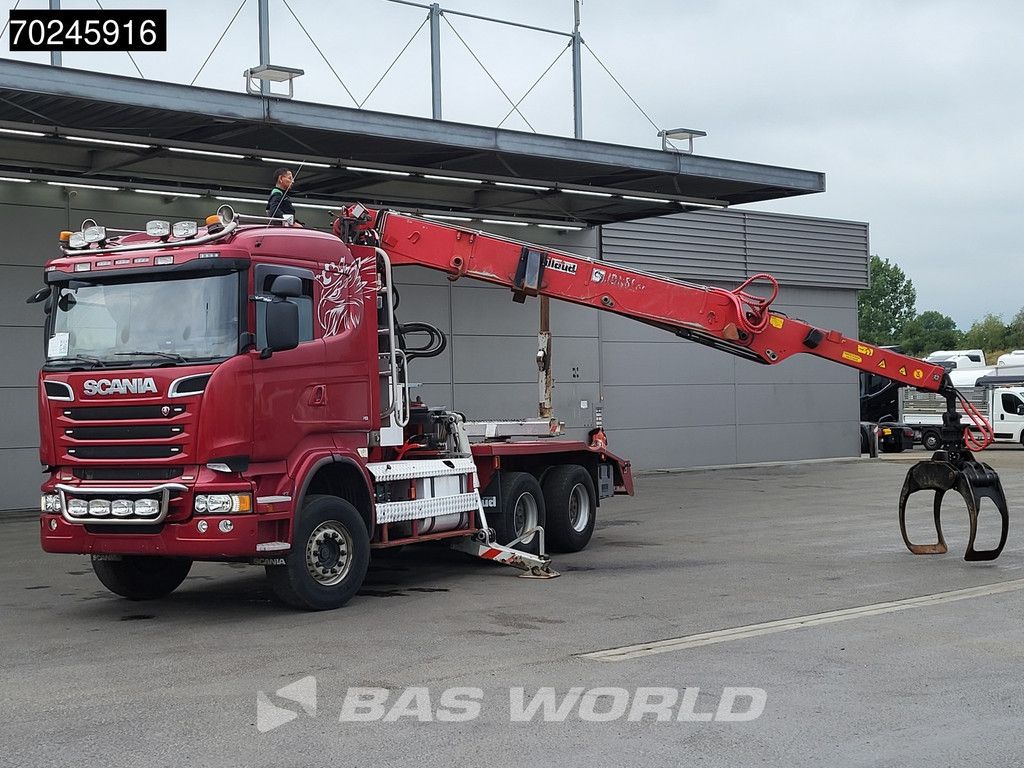 Scania R580 6X4 Jonsered J28505 83 wood Crane Holztransport Steel-suspension Retarder Euro 6