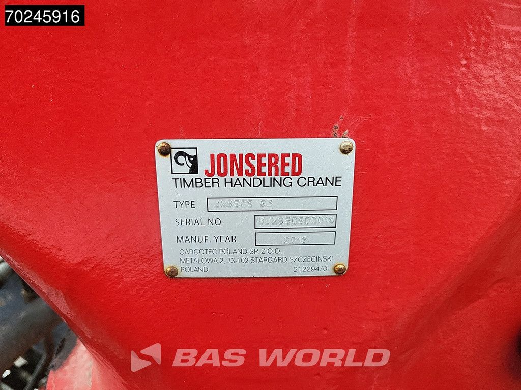 Scania R580 6X4 Jonsered J28505 83 wood Crane Holztransport Steel-suspension Retarder Euro 6