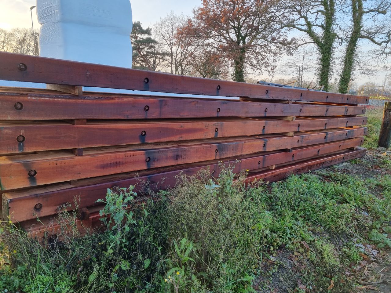 Draglineschotten diverse schotten, lengtes tot 12 meter.