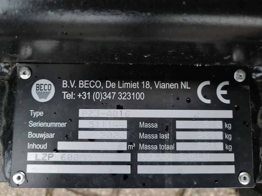 Beco palletvork LPZ3 pallet fork