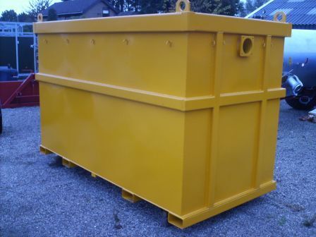 Stro- ontijzeringsbak bottom opening container
