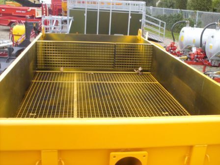Stro- ontijzeringsbak bottom opening container