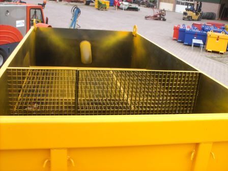 Stro- ontijzeringsbak bottom opening container