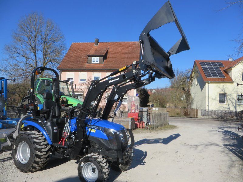 Solis 26 HST + Alö Quicke Frontlader + Greifschaufel + Straßenzulassun