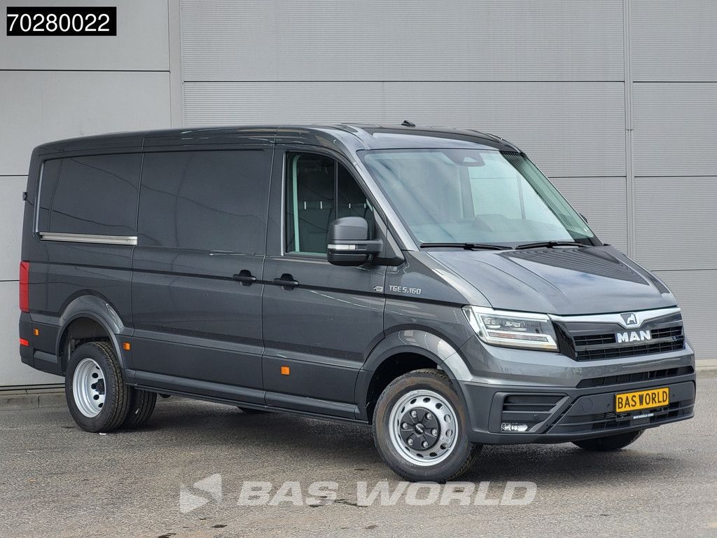 MAN TGE 5.160 Uniek! Dubbellucht 2025-Model Automaat L3H2 Laag Dak ACC Navi LED Airco Camera Parkeersensoren CarPlay Euro6 L2H1 10m3 Airco
