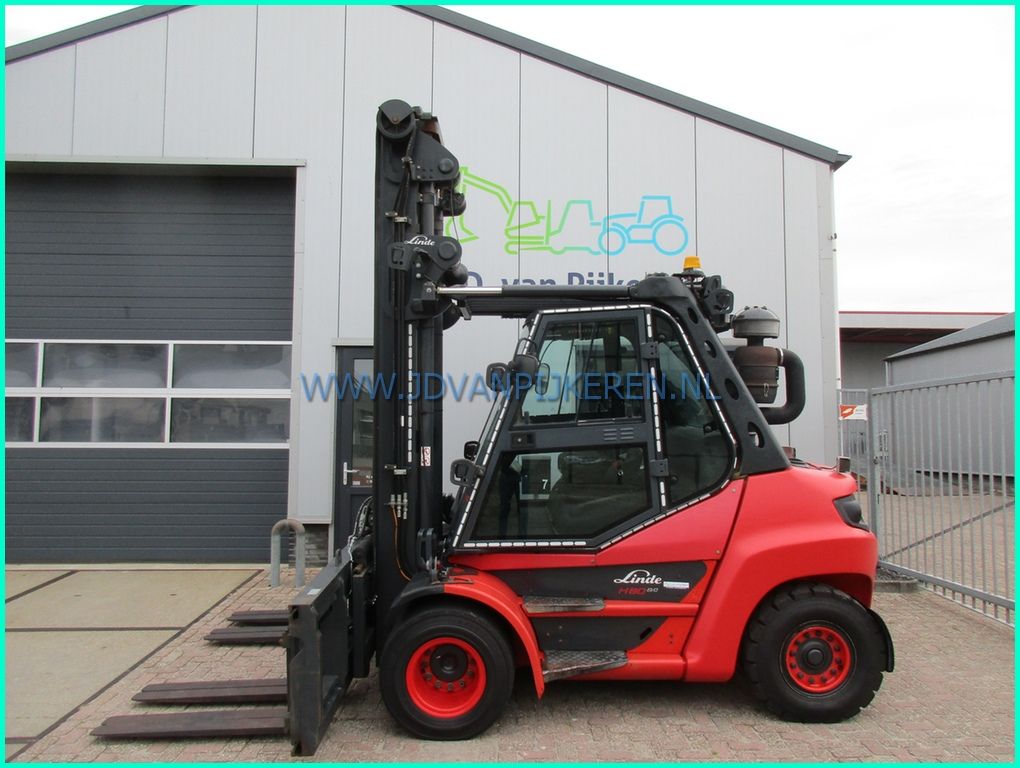 Linde H80D-03 evo 396 A/C+5x hydrauliek+sideshift+forkpositioner