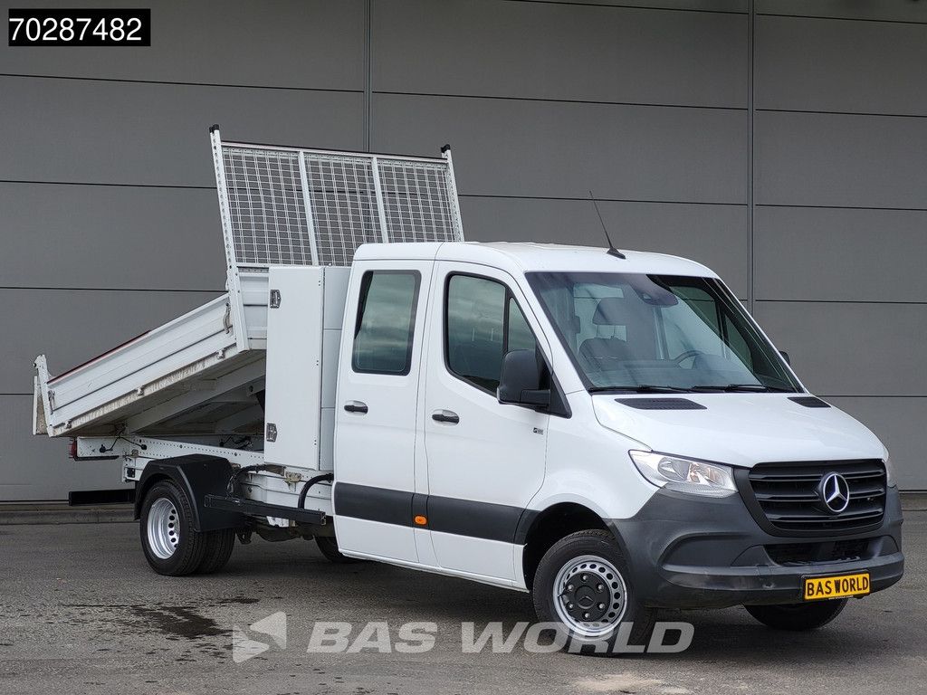 Mercedes Sprinter 514 CDI Kipper Dubbel Cabine Dubbellucht 3,5t Trekhaak Airco Cruise Euro6 Tipper Benne Kieper Klima AHK Tempomat